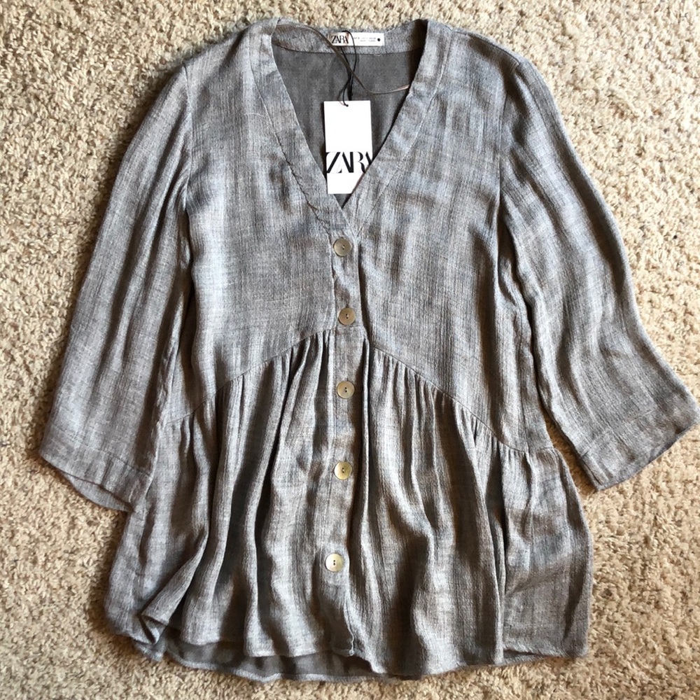 ZARA new with tags drapey viscose dress, sz S